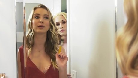 This ain't no shy girl and that fine looking babe is really into threesomes