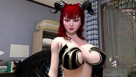 Devilish Slut With Big Tits Bangs A Boy In 3d Action