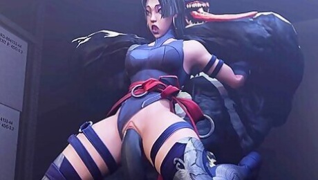 Psylocke X Venom Compilation With Car Toon
