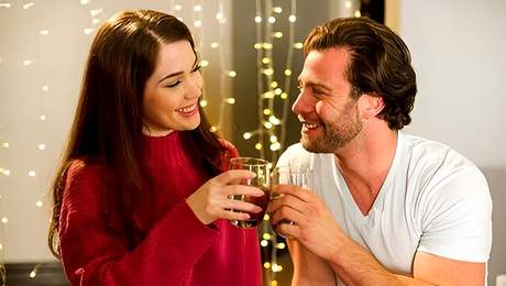 Cute brown haired teen in stockings Evelyn Claire likes intensive sex
